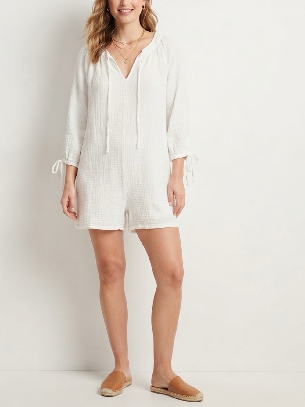 Zara White Tunic Size Medium Like New